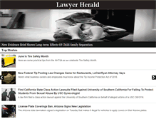 Tablet Screenshot of lawyerherald.com